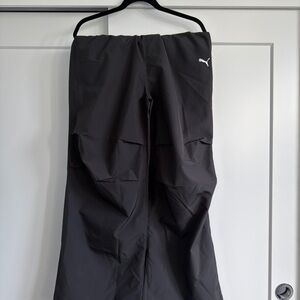 Puma Men's Black Athletic Joggers with White Logo